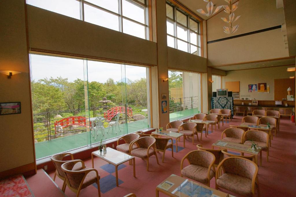 Posezení v ubytování Hotel Kaminoyu Onsen