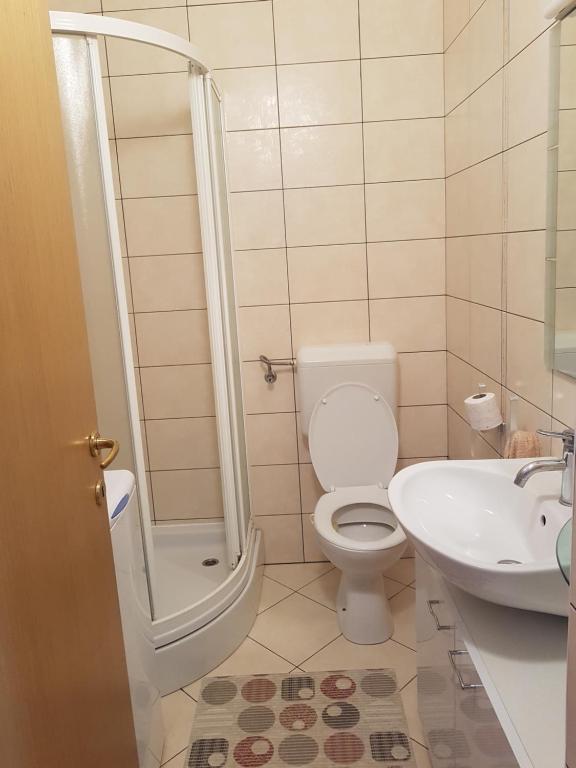 Koupelna v ubytování Apartment Paša
