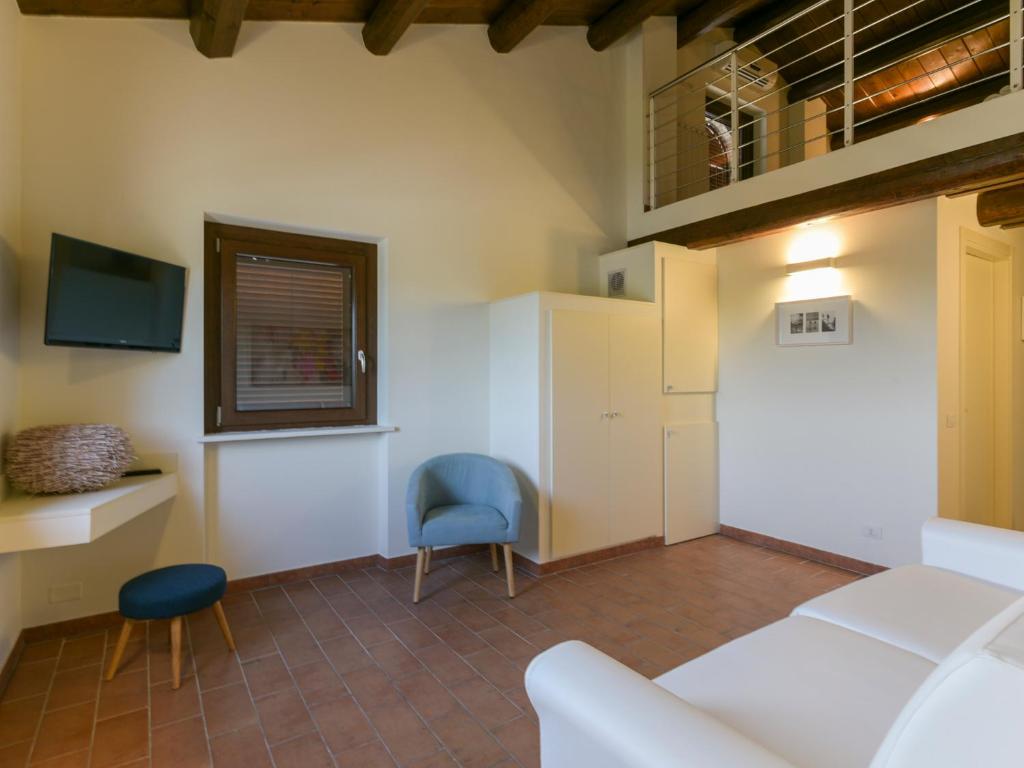 Postel nebo postele na pokoji v ubytování Osteria dei Segreti