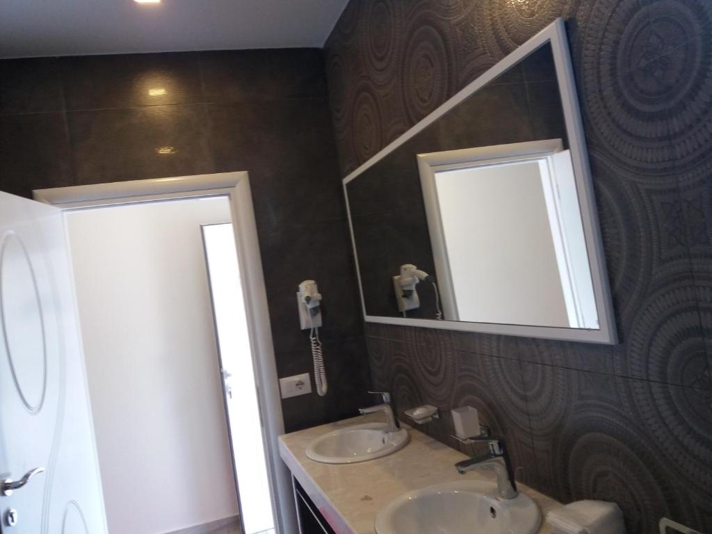 Koupelna v ubytování Hotel Erandi
