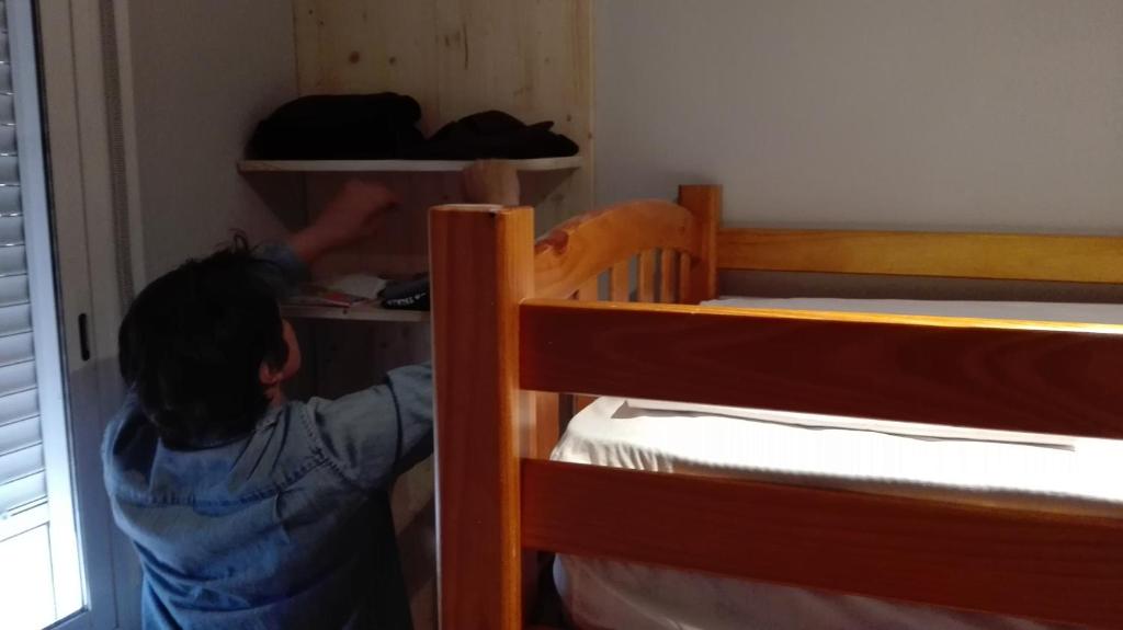 Postel nebo postele na pokoji v ubytování Apartaments Els Temporers