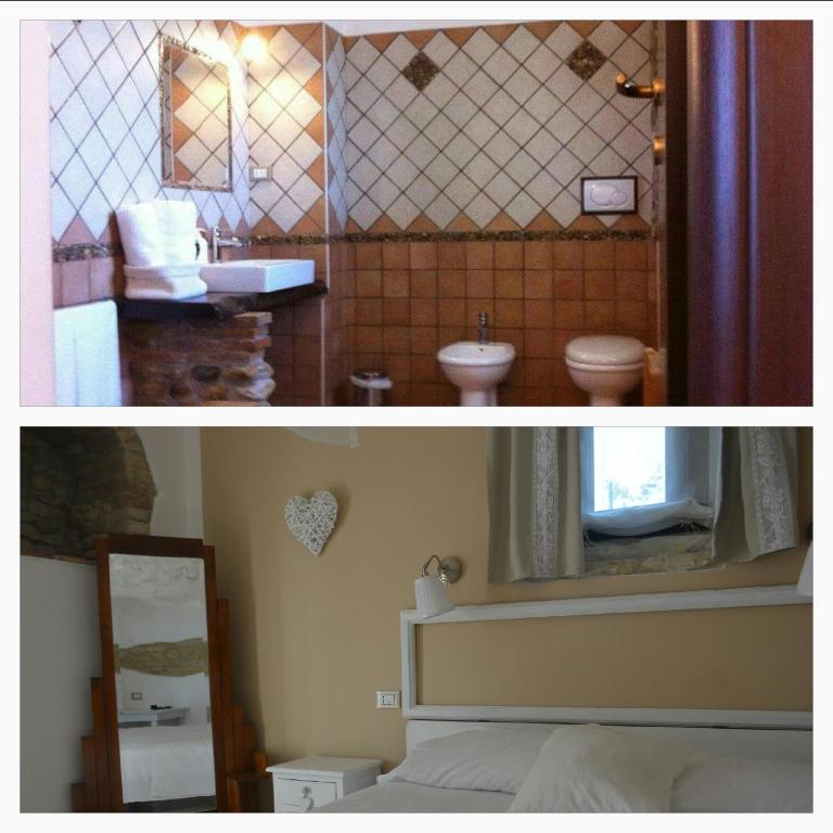 Koupelna v ubytování Villa Polercia
