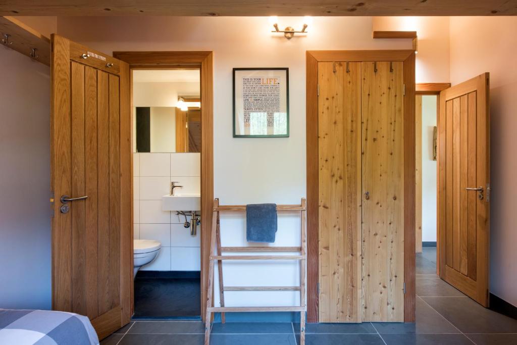 Koupelna v ubytování Ski and bike - holiday home Verbier Valley