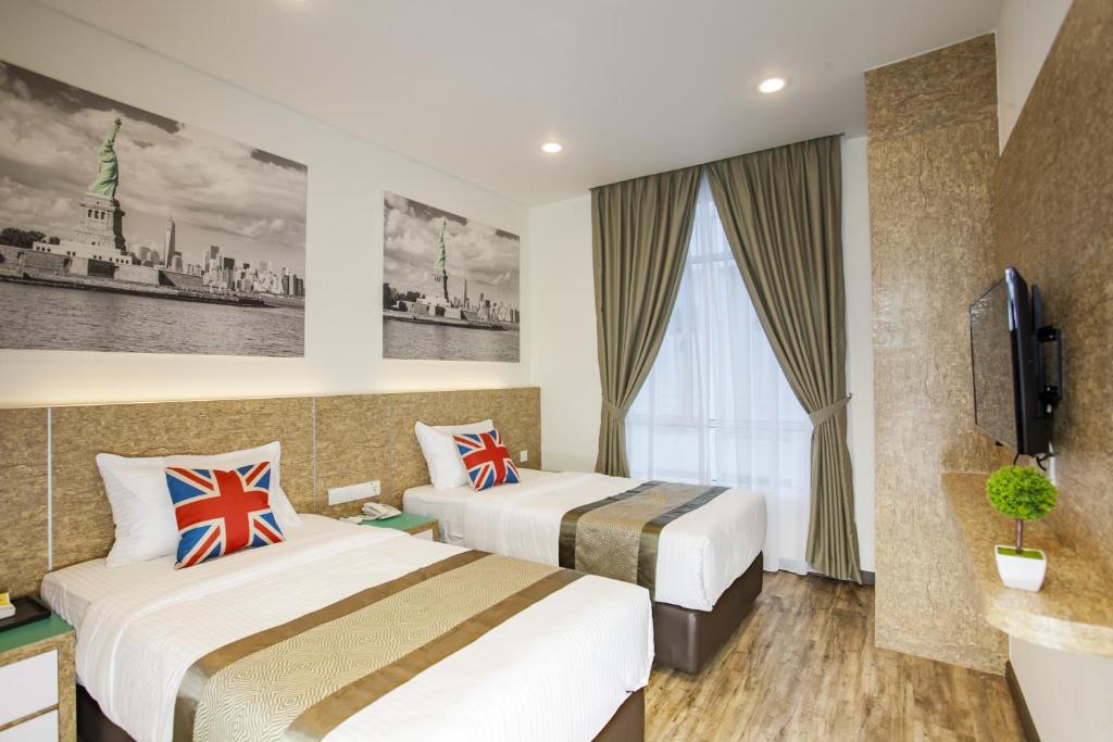 Postel nebo postele na pokoji v ubytování Natura Hotel