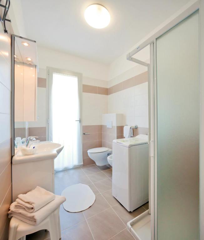 Koupelna v ubytování Hotel Augusta