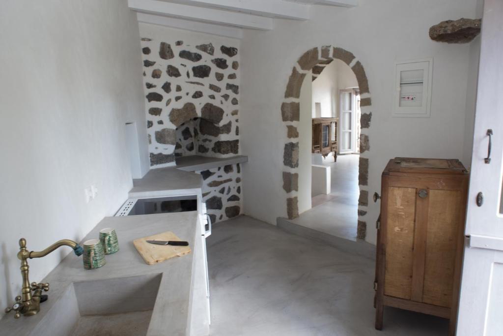 Posezení v ubytování Kafka Stone House