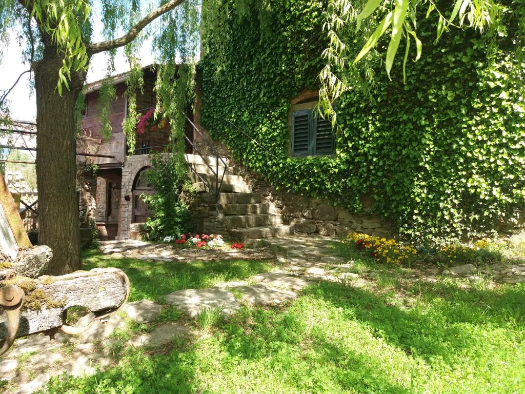 Zahrada ubytování Podere Casina Rossa