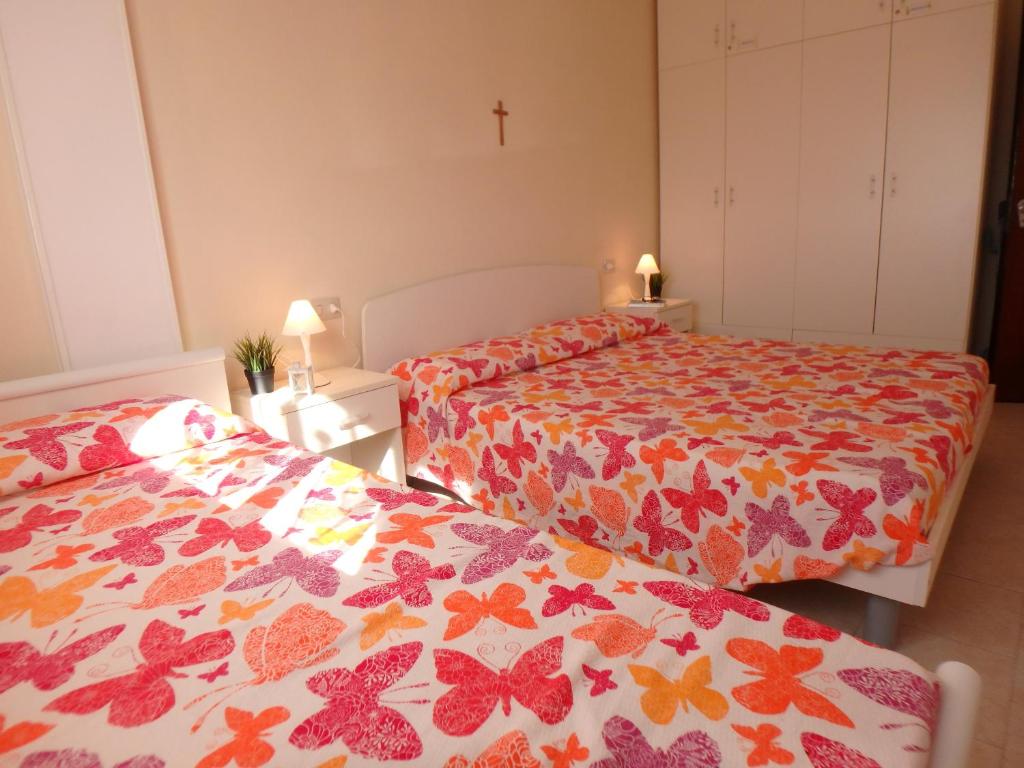 A bed or beds in a room at Montebianco 30