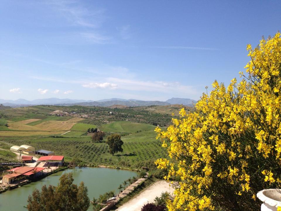 einen Blick von der Spitze eines Hügels auf einen Fluss in der Unterkunft Ciuci's Manor in Aragona