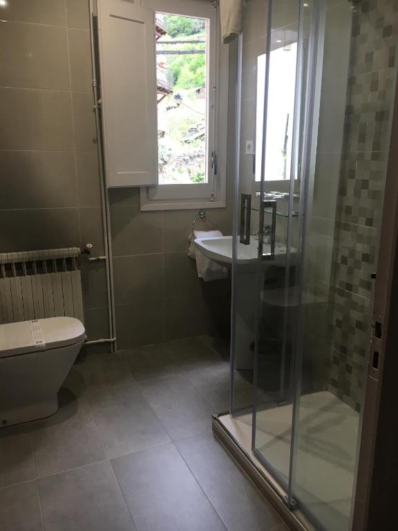 Koupelna v ubytování Hotel Marxant