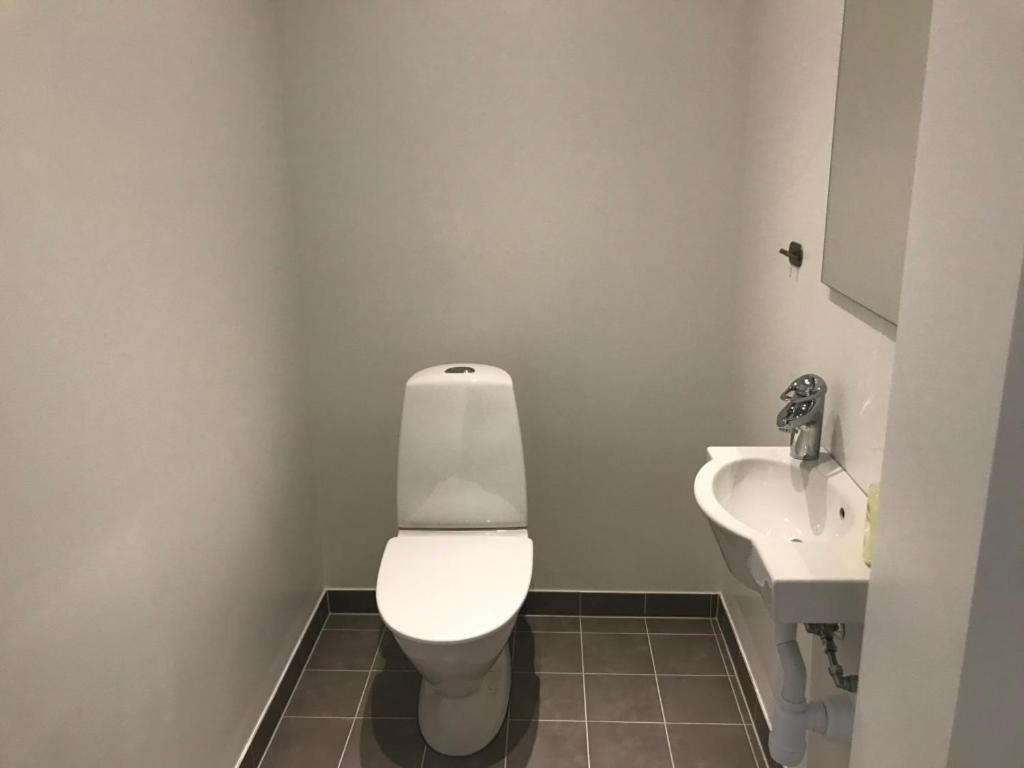 Koupelna v ubytování Sjöhuset