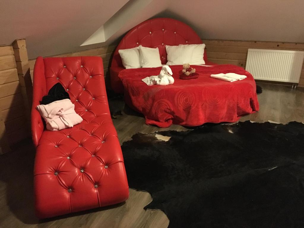 Postel nebo postele na pokoji v ubytování Eternite - Poznaj Podlasie