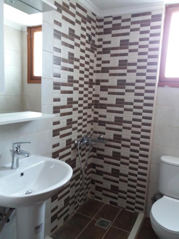 Koupelna v ubytování Hotel Anatoli Apartments