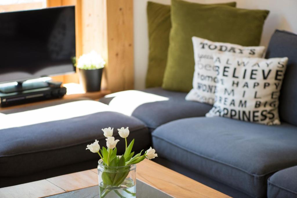 Posezení v ubytování Ski and bike - holiday home Verbier Valley