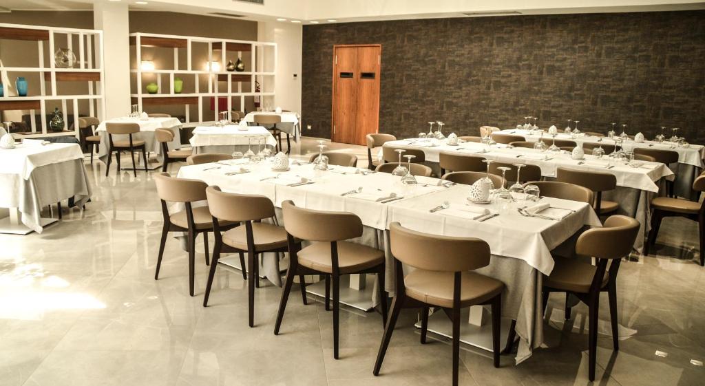 Restaurace v ubytování D'Aragona Lifestyle Hotel