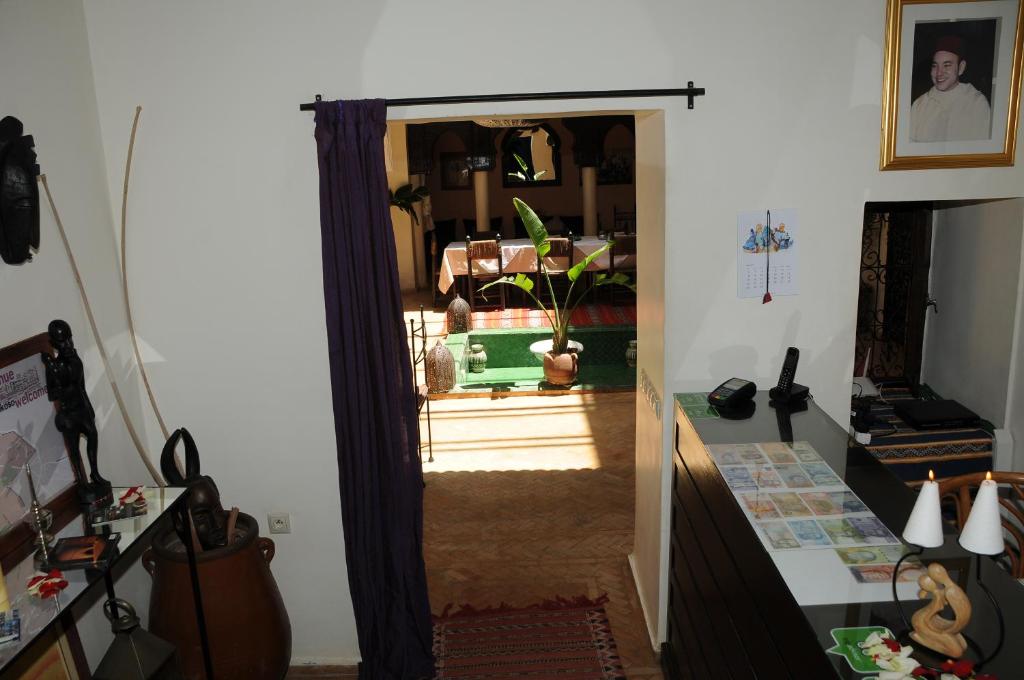Kuchyň nebo kuchyňský kout v ubytování Riad Haraka