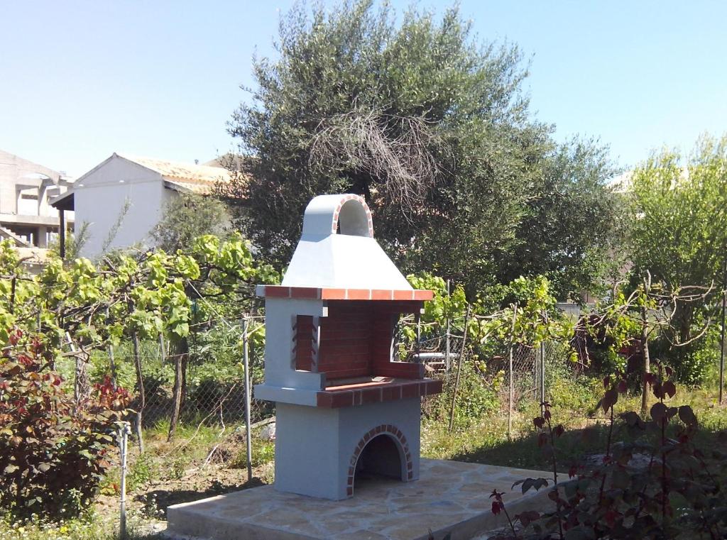 A garden outside Alex Apartments