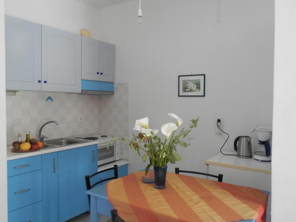 Kuchyň nebo kuchyňský kout v ubytování Silvi Mari Apartments