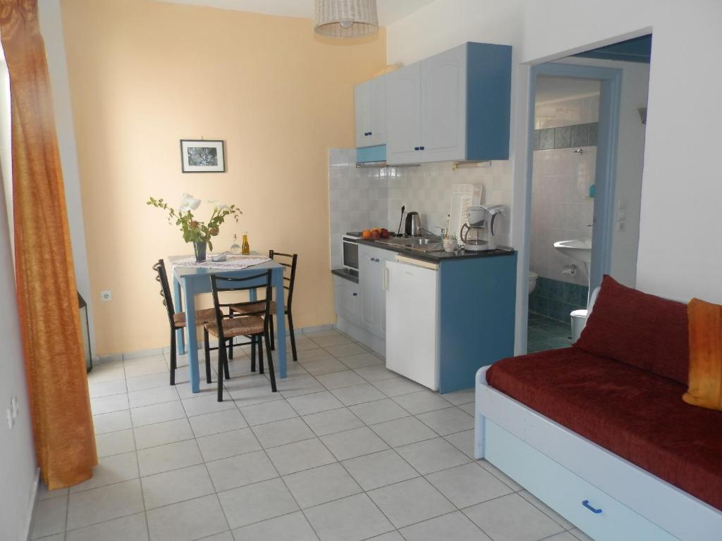 Kuchyň nebo kuchyňský kout v ubytování Silvi Mari Apartments