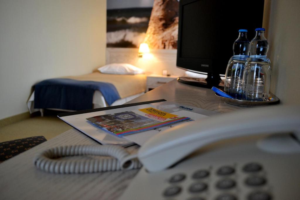TV a/nebo společenská místnost v ubytování Hotel Morski