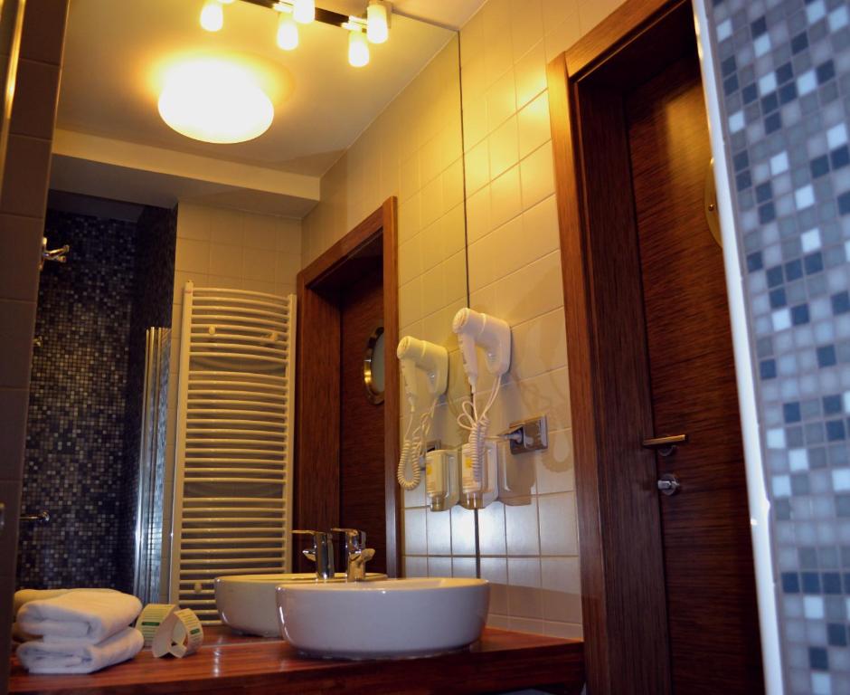 Koupelna v ubytování Hotel Morski