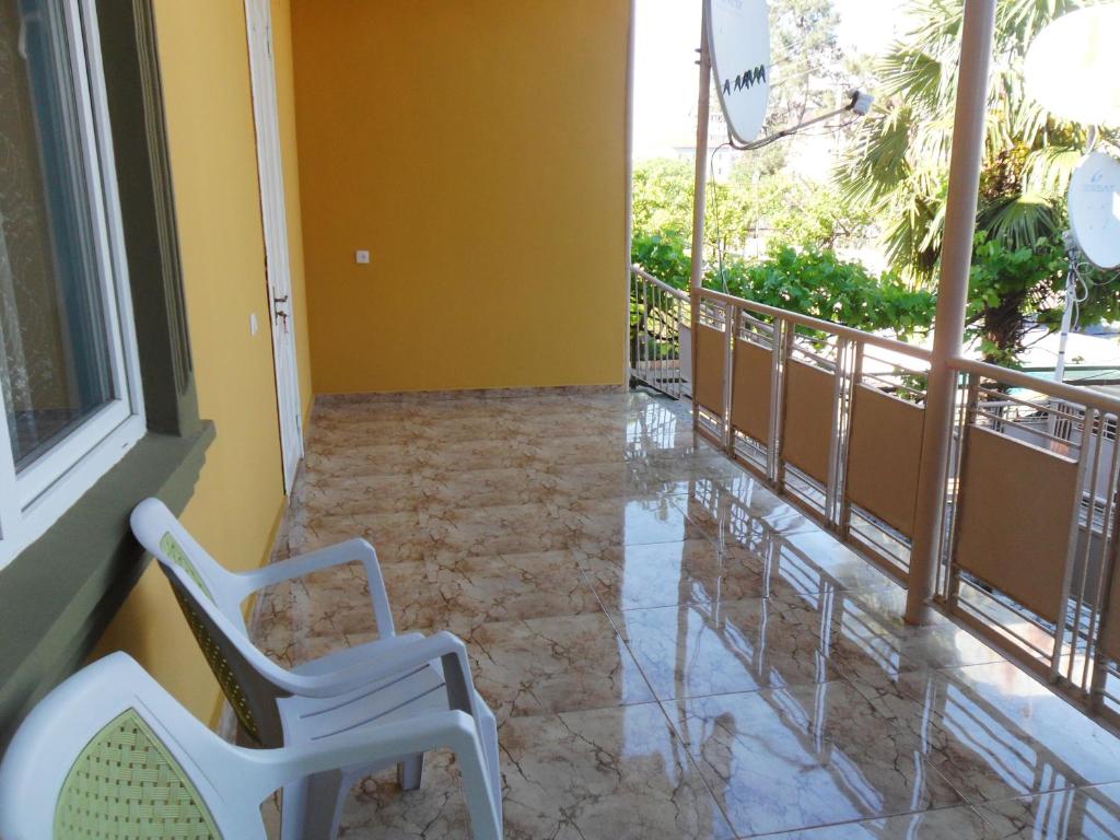 Balkón nebo terasa v ubytování Guest House Nika