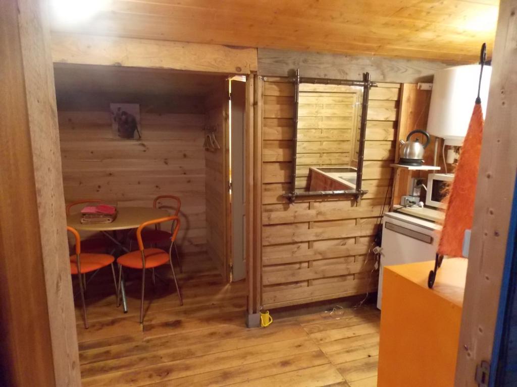 Kuchyň nebo kuchyňský kout v ubytování Yourte mongole