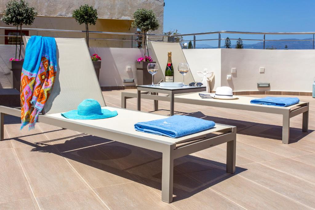 Balkón nebo terasa v ubytování Angels Suites