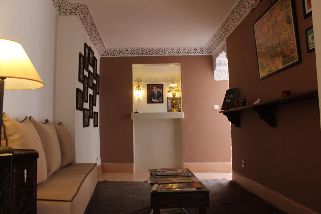 Posezení v ubytování Riad Celia