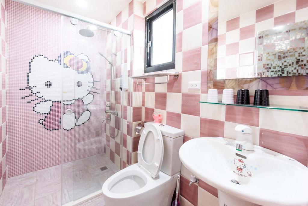 Koupelna v ubytování Tiamo B&B