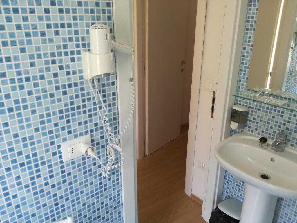 Koupelna v ubytování Hotel La Zorza