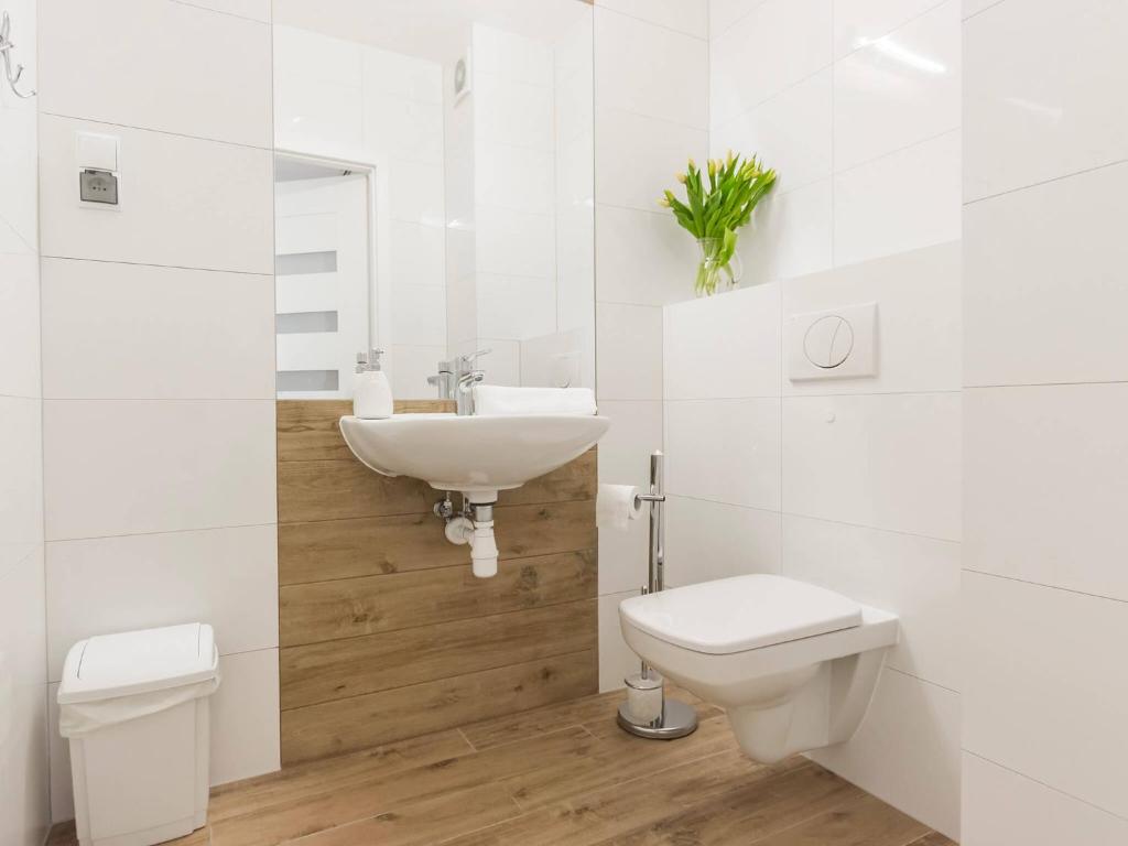 Koupelna v ubytování VacationClub - Solna Apartment C103
