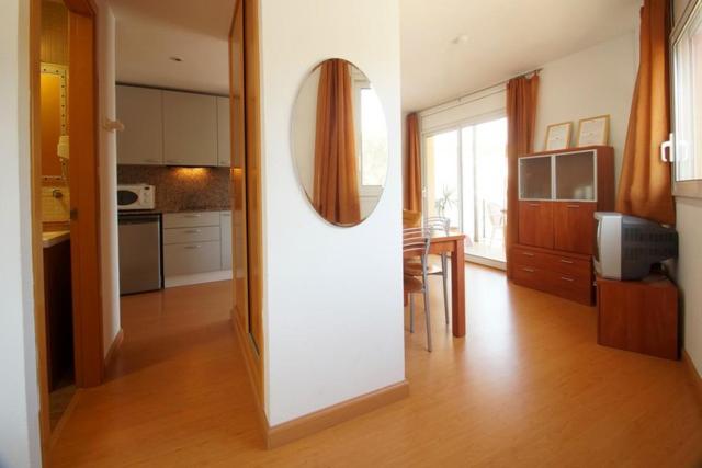 Kuchyň nebo kuchyňský kout v ubytování Aparthotel Arenal