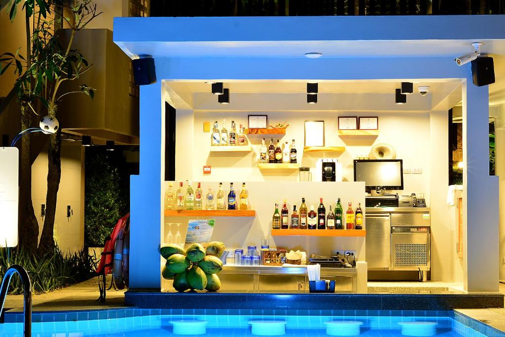 a model of a kitchen in a house at Deevana Krabi Resort in Ao Nang Beach