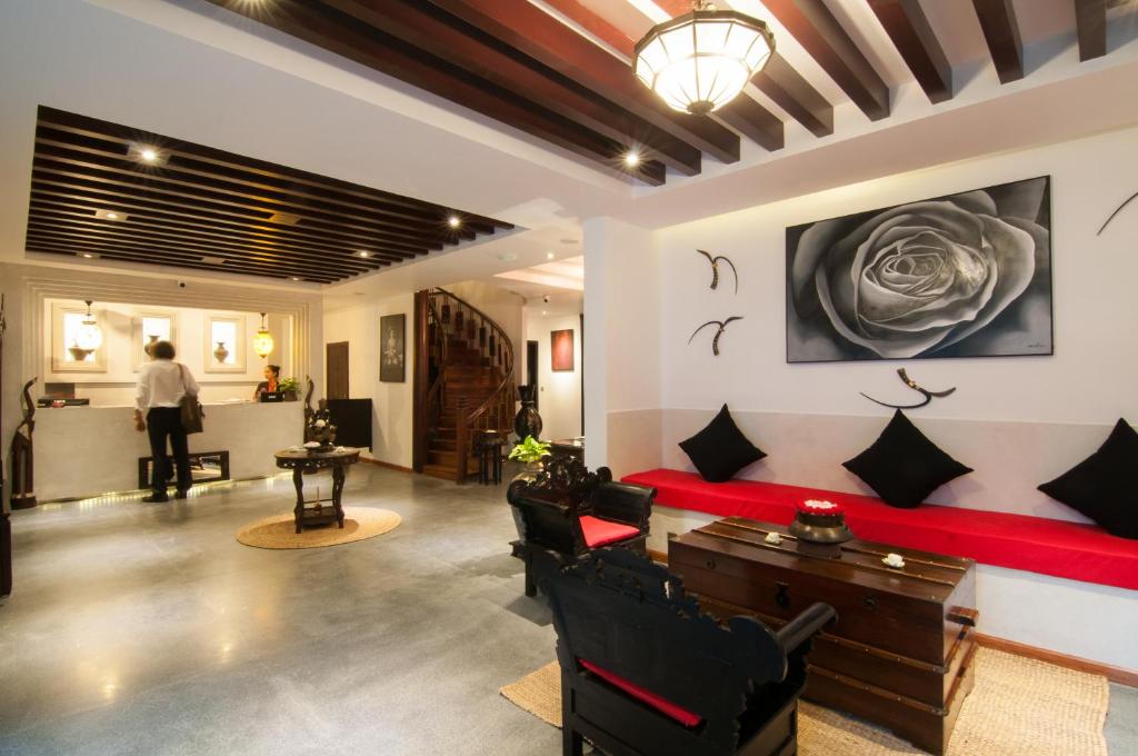 Posezení v ubytování La Rose Suites