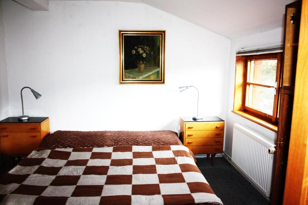 Postel nebo postele na pokoji v ubytování Penzion Svojše
