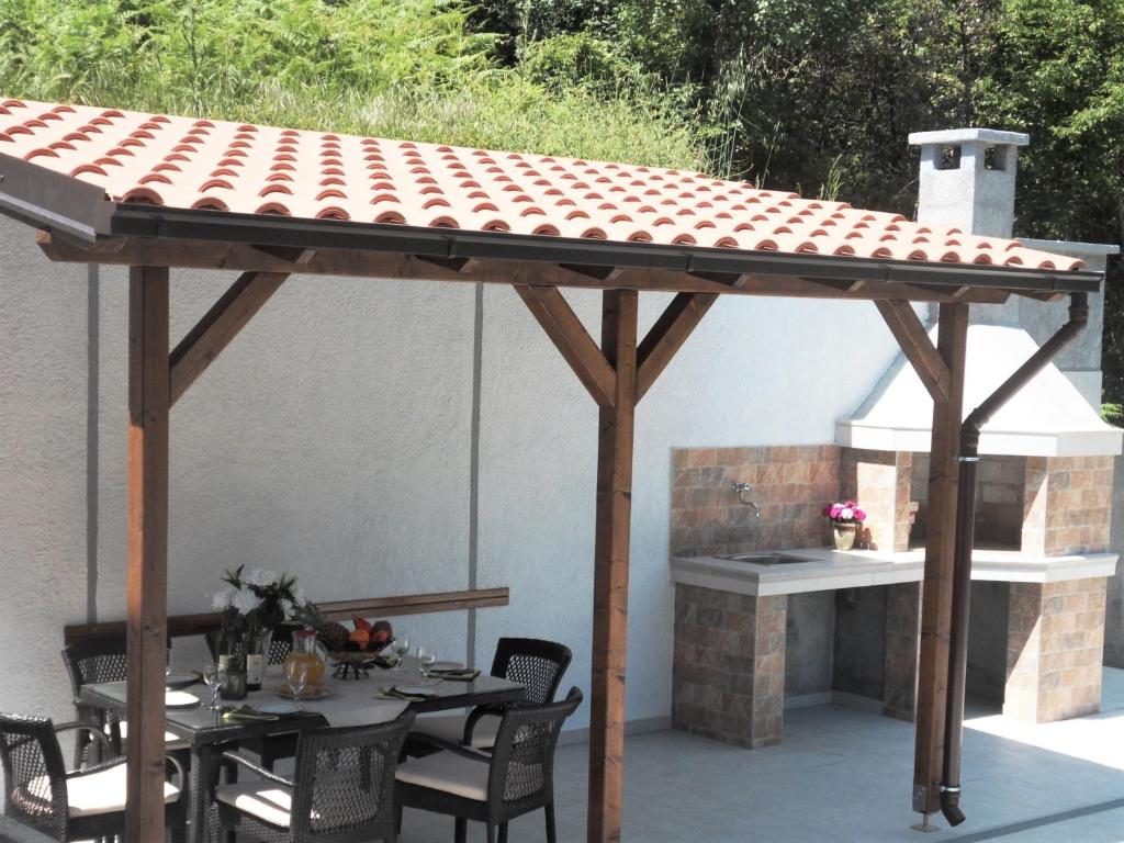 Patio nebo venkovní prostory v ubytování Apartments Gvozdenovic
