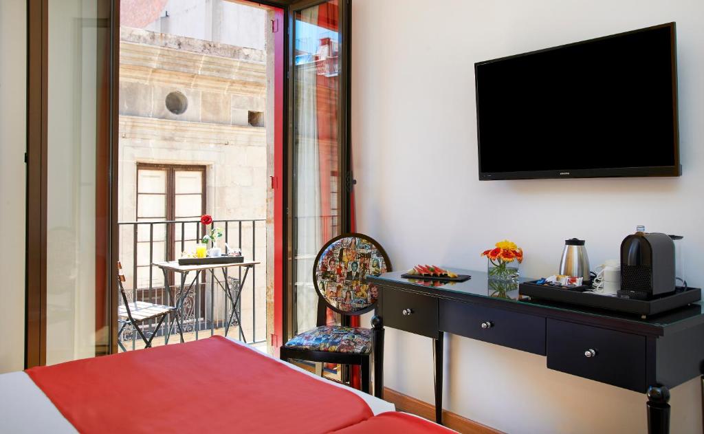 TV o dispositivi per l'intrattenimento presso Hesperia Barcelona Barri Gòtic