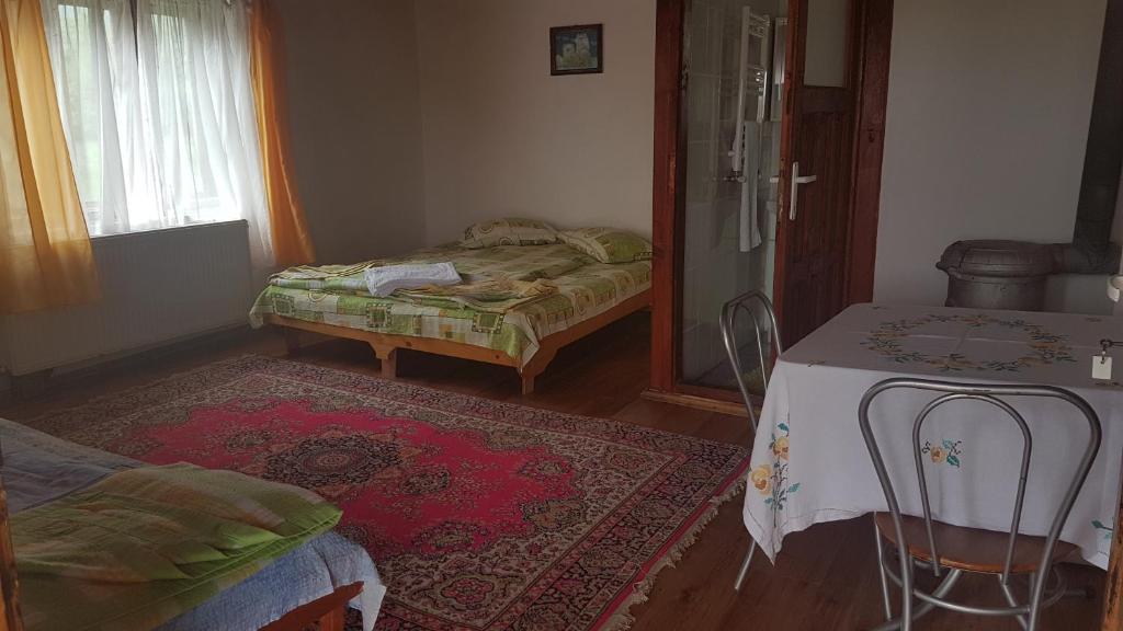 Postel nebo postele na pokoji v ubytování Pension Zamolxe