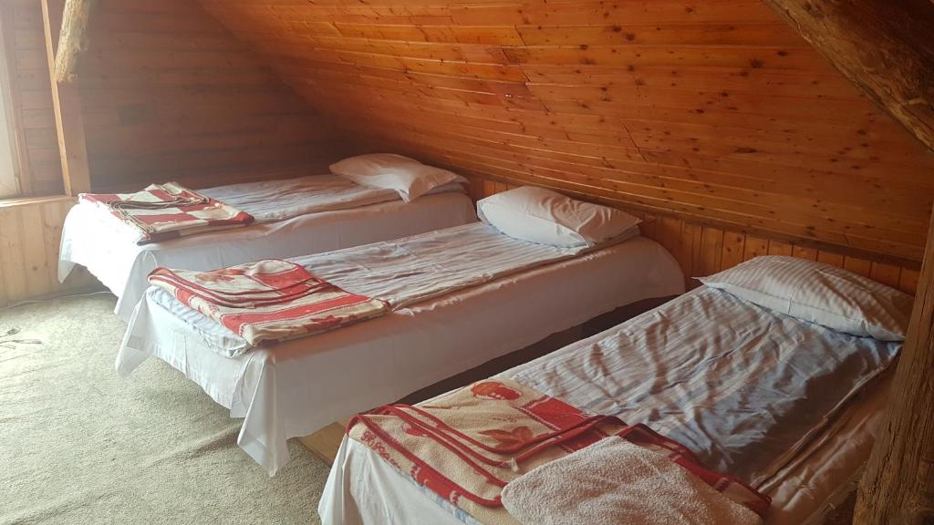 Postel nebo postele na pokoji v ubytování Pension Zamolxe