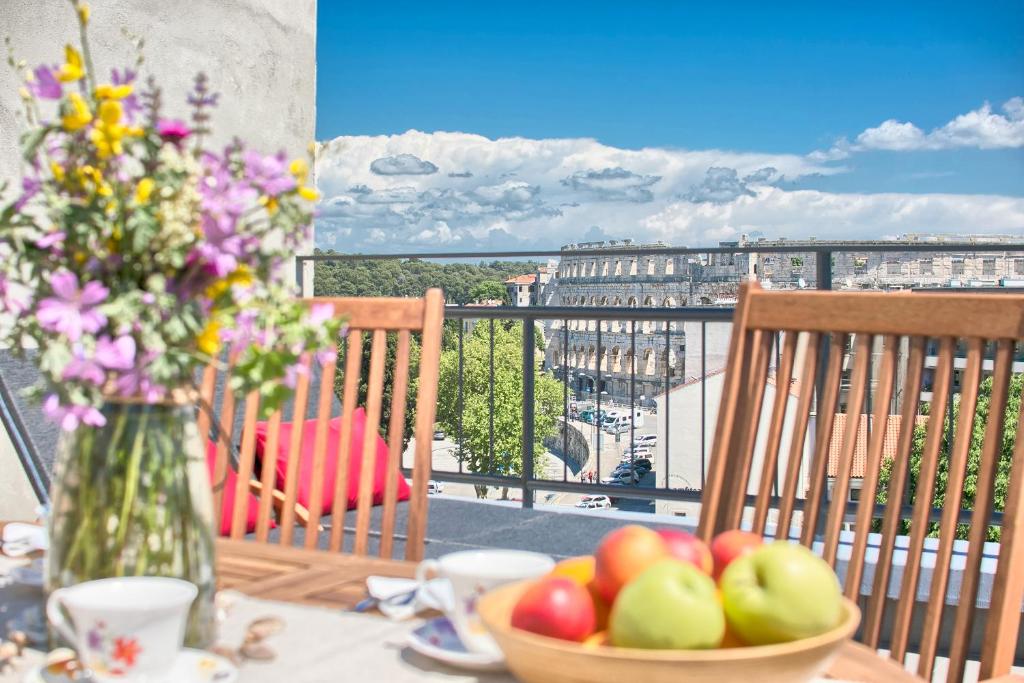 Balkón nebo terasa v ubytování Ancora Center Apartment
