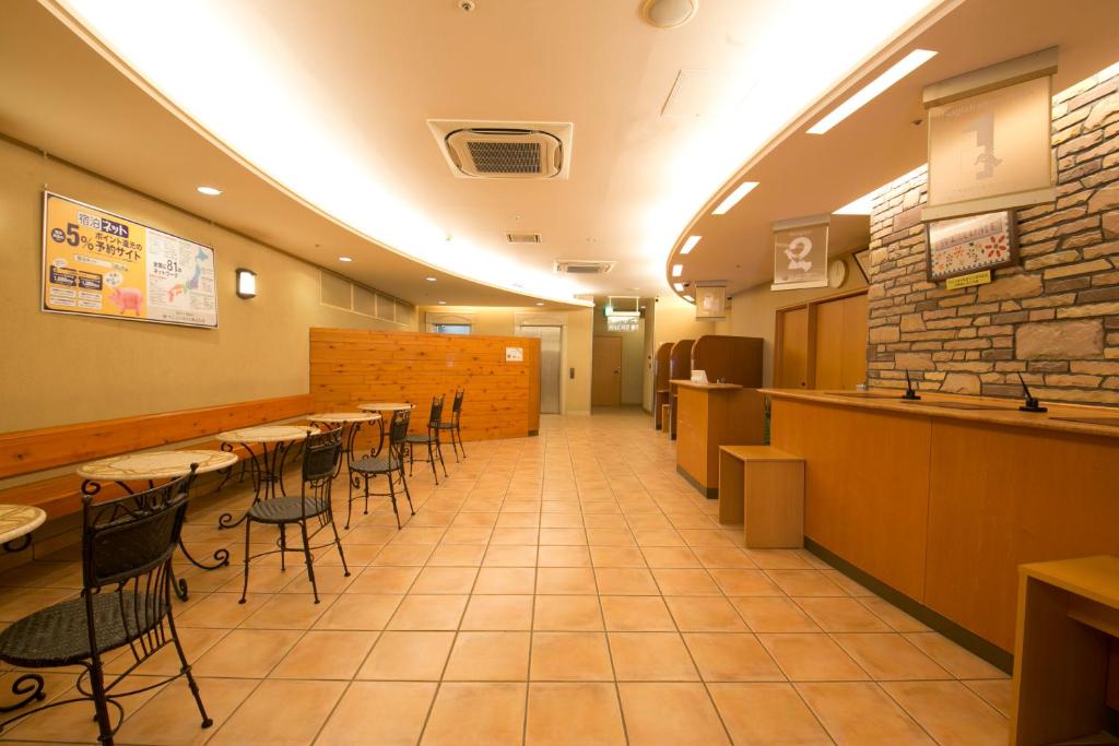 Restaurace v ubytování washington R&B Hotel Kanazawa Station Nishiguchi