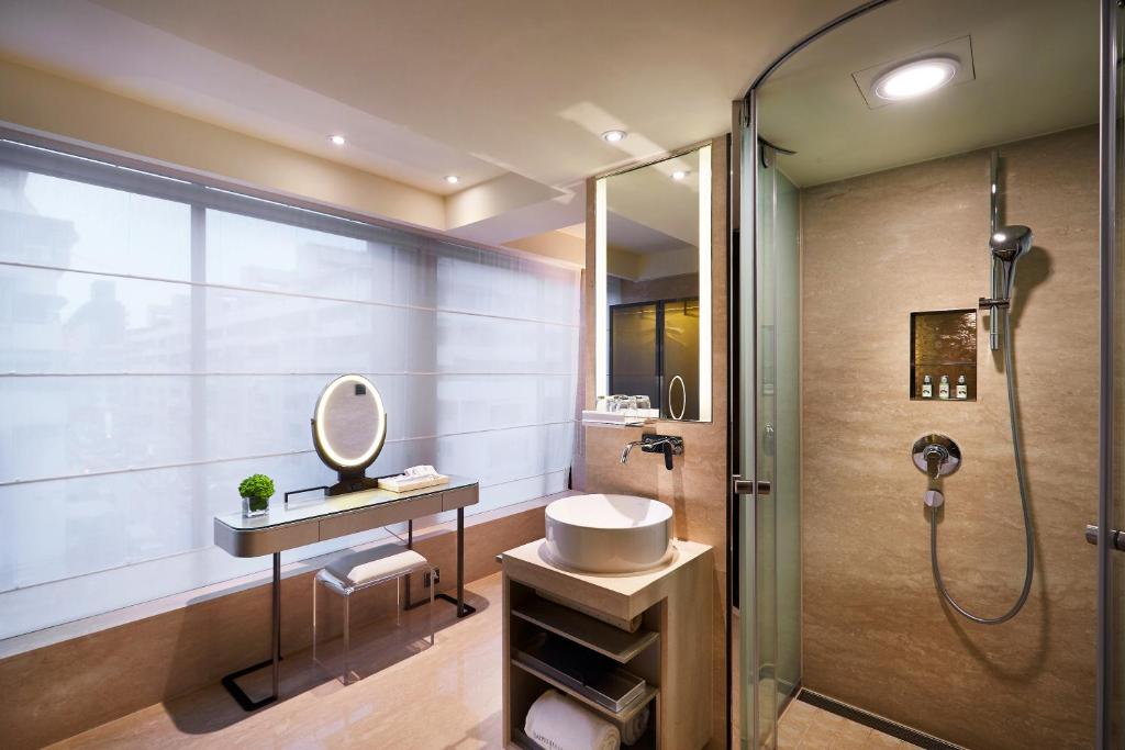 Koupelna v ubytování Taipei Fullerton Hotel-Maison North