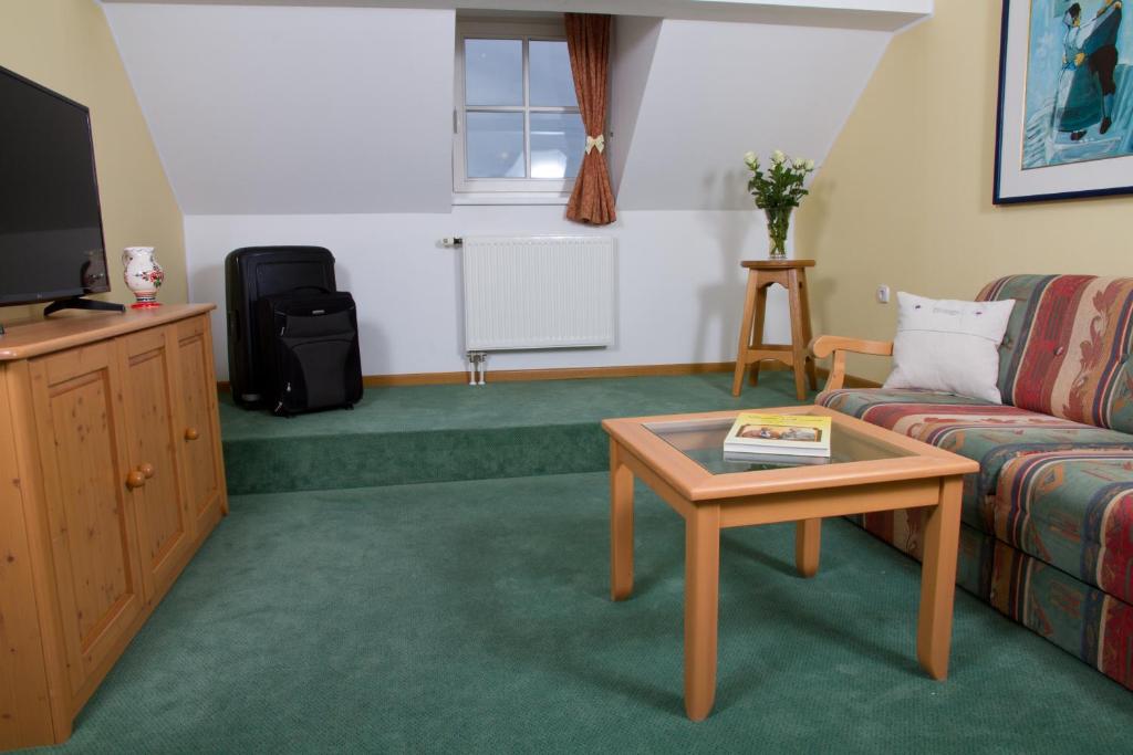 TV a/nebo společenská místnost v ubytování Guesthouse Avsenik