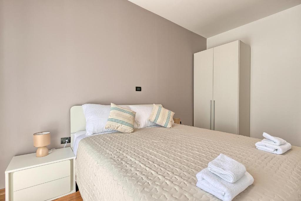 Posteľ alebo postele v izbe v ubytovaní Adriatic Apartments
