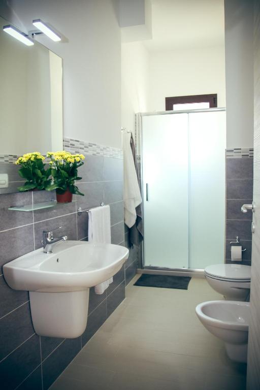 Koupelna v ubytování Il Sorriso B&B