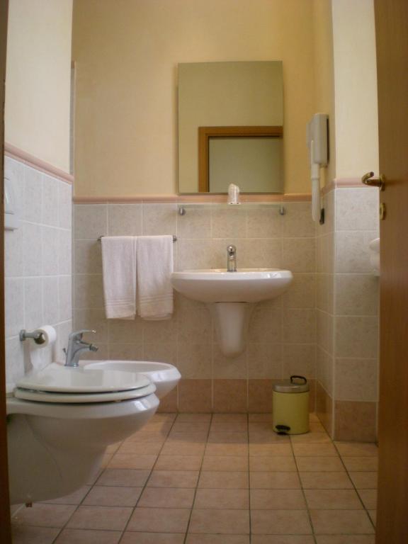 Koupelna v ubytování Albergo San Lorenzo