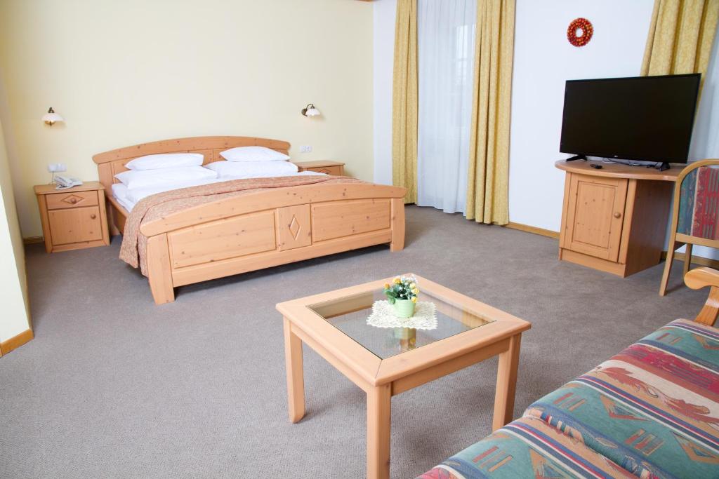 TV a/nebo společenská místnost v ubytování Guesthouse Avsenik