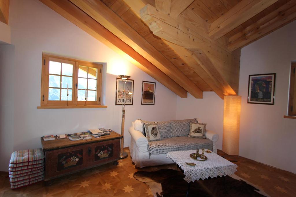Posezení v ubytování Chalet Du Mont