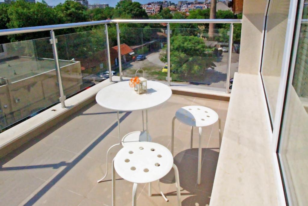 Balkón nebo terasa v ubytování Lilly Apartments